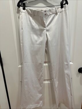 Express White Wide-Leg Dress Pants
